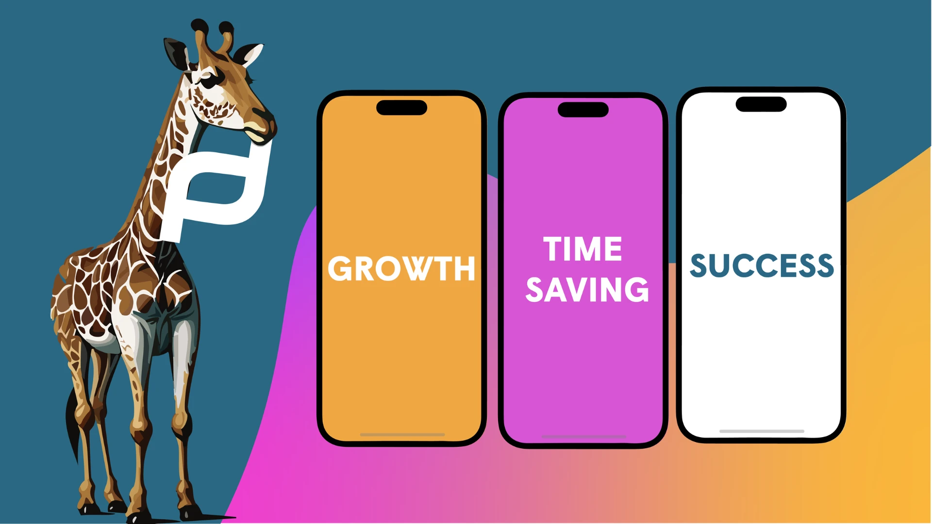 Rise app screens: growth, time saving and success